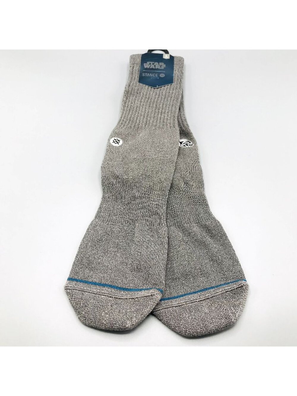 Stance Star Wars Solid Trooper Gray Men's Large Crew Socks